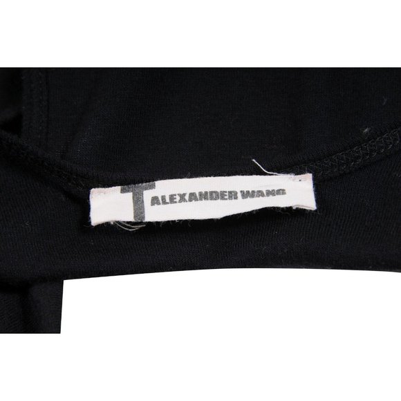 T by Alexander Wang Womens Tank Top Size Large Black 100% Supima Cotton - Picture 7 of 8